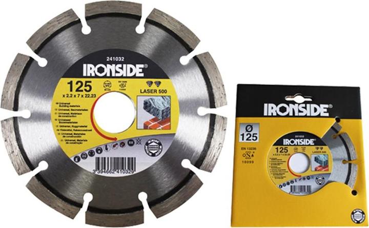 Image du produit Ironside 241034 Disque diamant 230 mm 2,5/6 mm Laser 500 segmenté