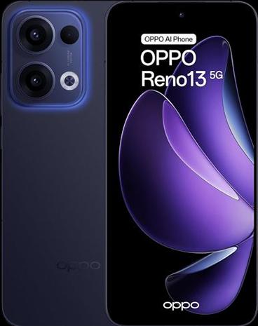 Immagine prodotto OPPO Reno 13 (256 GB, Luminous Blue, 6.59", Doppia SIM, 8 Mpx, 5G)