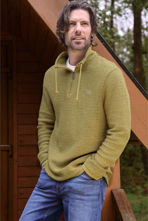 Produktbild Weird Fish Cruiser Pullover mit kurzem Reissverschluss (4XL)