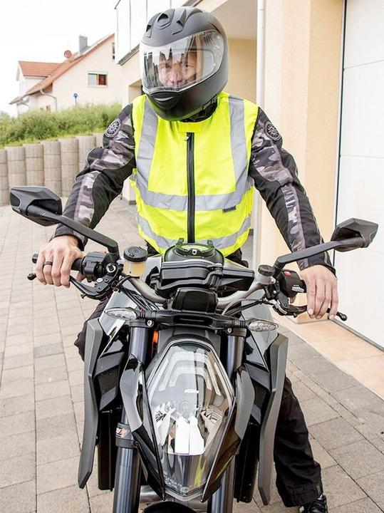 Produktbild Korntex Hi-Vis Motorrad-Weste (XXL)