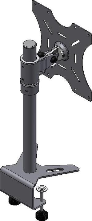 Produktbild edbak Tischhalterung MSV1 bis 15 kg – Schwarz (Tisch, 46")