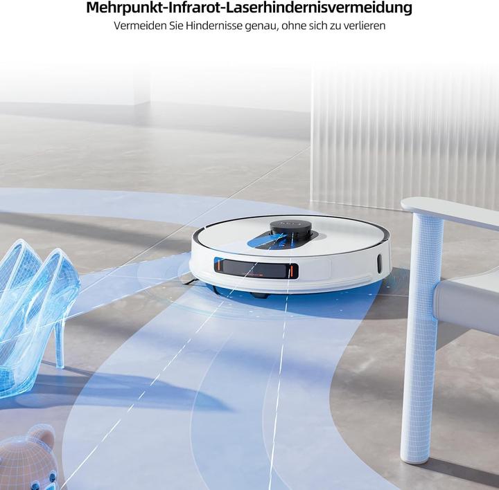 Produktbild Xiaomi Roidmi EVE MAX Saugroboter mit Wischfunktion Auto Absaugstation,5000Pa,75 Tage,250Min,App (Saugroboter)