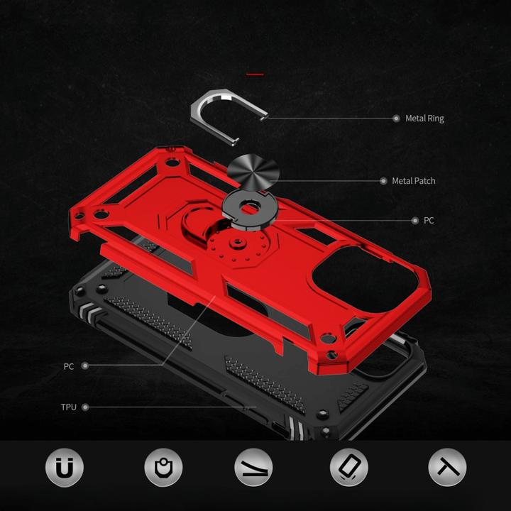 Produktbild Cover-Discount iPhone 16 - Robustes Back Cover mit Kickstand (Apple iPhone 16)