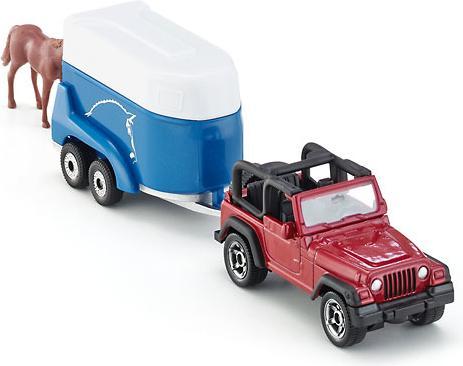Actual product image Siku Off-road vehicle with horse trailer