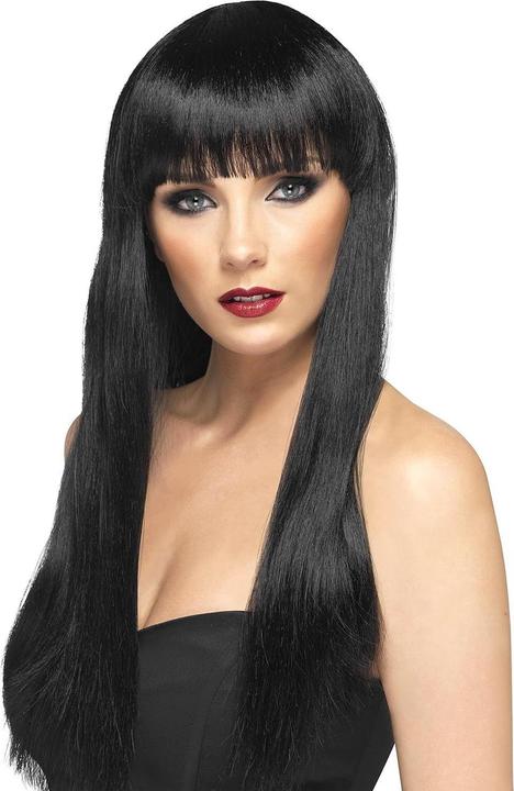 Produktbild Metamorph Schwarze Langhaarperücke mit Pony
