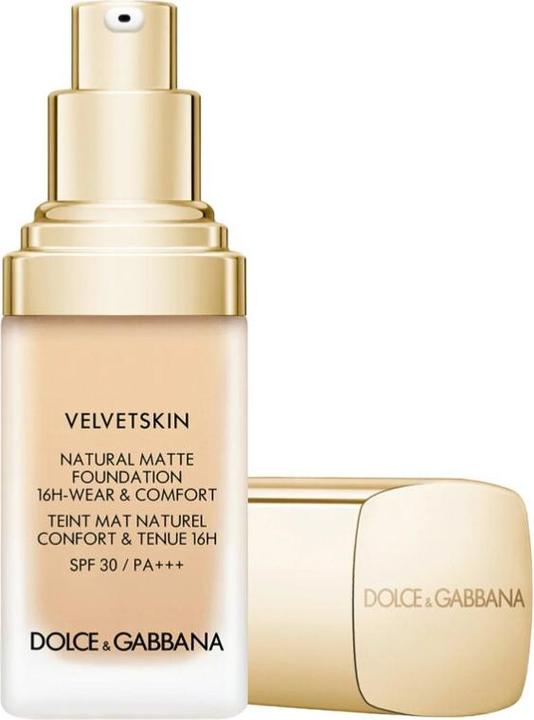 Productafbeelding Dolce & Gabbana Velvetskin matterende vloeibare make-up ( Natura l Matte Foundation) 30 ml