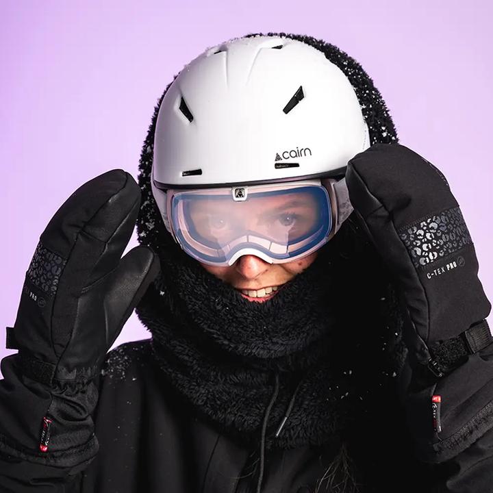 Actual product image Dema Fluffy face protection ski mask balaclava black