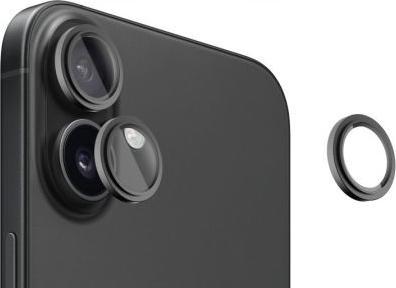 Produktbild Evelatus Protective glass Apple iPhone 16 / 16 Plus Camera Lens Protector Armor Black (1 Stück, Samsung Galaxy A36)