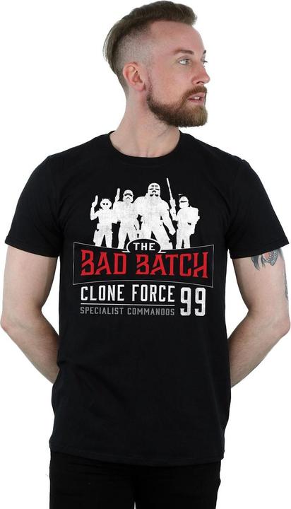 Actual product image Star Wars Mens The Bad Batch Clone Force 99 T-Shirt (3XL)