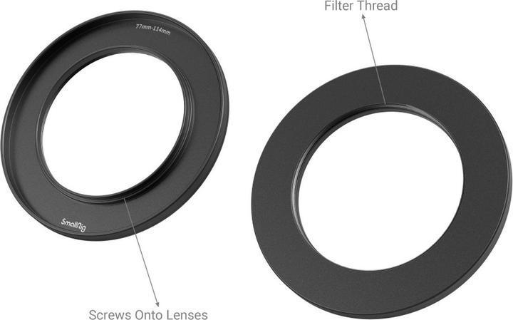 Immagine prodotto SmallRig Set di anelli di riduzione a vite con filettatura per filtri (67 mm/72 mm/77 mm/82 mm/86 mm-114 mm)