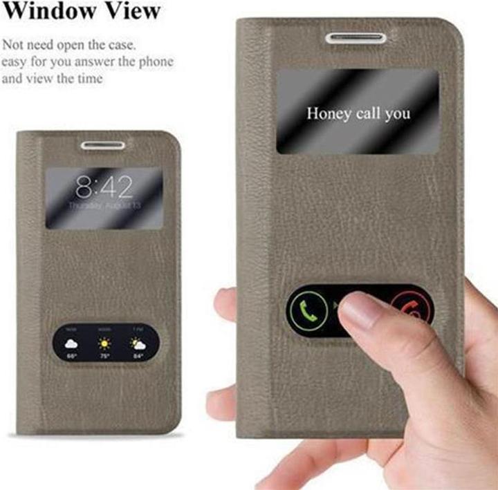Produktbild Cadorabo Book mit View Doppelfenster Cover (Samsung Galaxy S4)