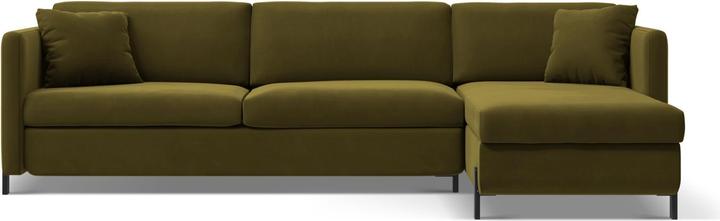Actual product image Micadoni Velvet Right Corner Sofa With Bed Function, "Gloria", 4 Seats, 260x170x80Made in Europe (Corner sofa)