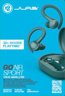 Actual product image JLab Audio Go Air Sport (No noise cancelling, 8 h, Wireless)