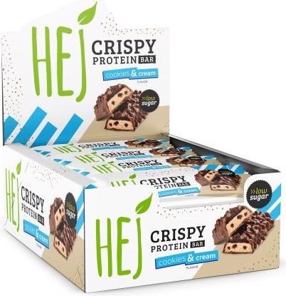 Actual product image HEJ Nutrition HEJ Crispy Protein Bar (12 x 45g) (Crunchy brownie, 1 pcs., 540 g)