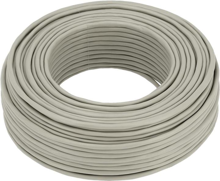 Image du produit Hama Câble téléphonique, 4 fils, blindé, rouleau, 50 m