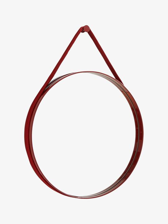 Produktbild HAY Spiegel STRAP MIRROR NO2 dunkelrot (Ø 50 cm)