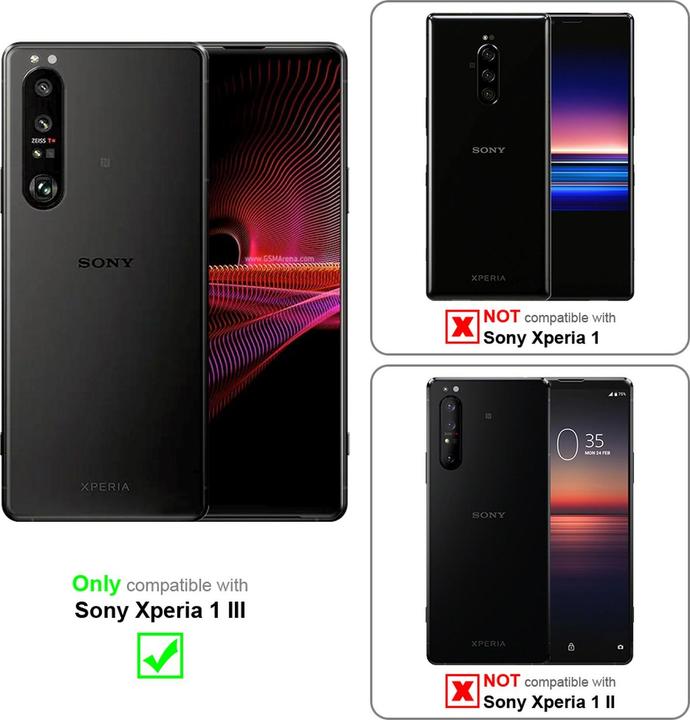 Actual product image Cadorabo Flower Book cover (Sony Xperia 1 III)