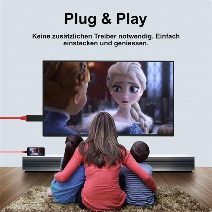 Produktbild Hermex USB-A USB-C HDMI 2m Adapterkabel USB-C USB-A HDMI USB-A USB-C HDMI (2 m, HDMI)