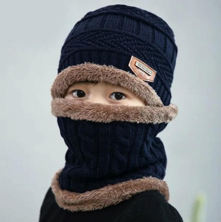 Image du produit Out of the blue Bonnet chaud pour enfants Bonnet avec écharpe