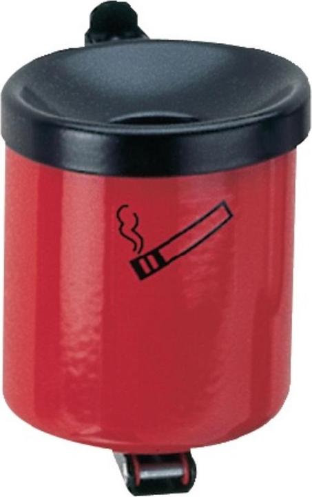 Produktbild TKG Wandascher Ø110xH120mm rot mit Kippvorrichtung
