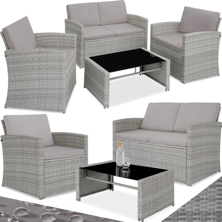 Immagine prodotto tectake Salottino in rattan Lucca