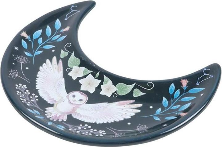 Actual product image Something Different Crescent Moon Owl Trinket Dish
