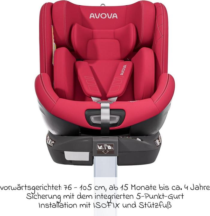 Produktbild Avova Swan-Fix I-Size Reboard Kindersitz (Reboarder, ECE R129/i-Size Norm)