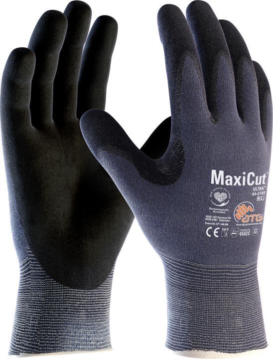 Produktbild ATG Schnittschutzhandschuhe MaxiCut® Ultra™ 44-3745 Grösse 8 blau/schwarz EN 388 PSA-Kategorie II (8)