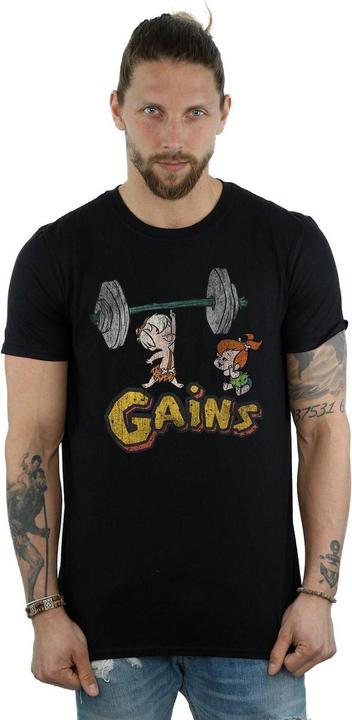 Image du produit The Flintstones - T-shirt BAM BAM GAINS DISTRESSED - Homme (L)