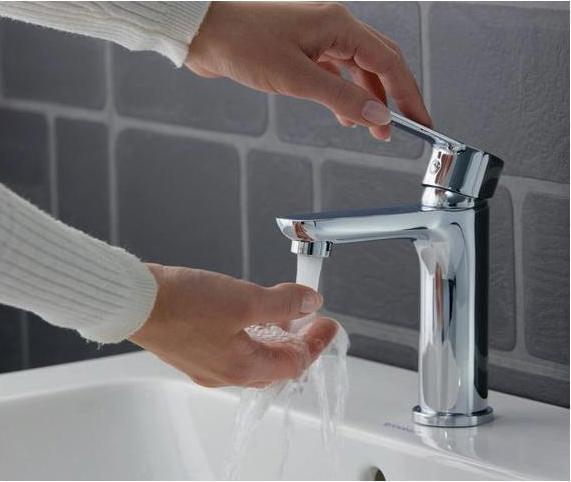 Actual product image Duravit Single lever basin mixer A.1 M without pop-up waste chrome