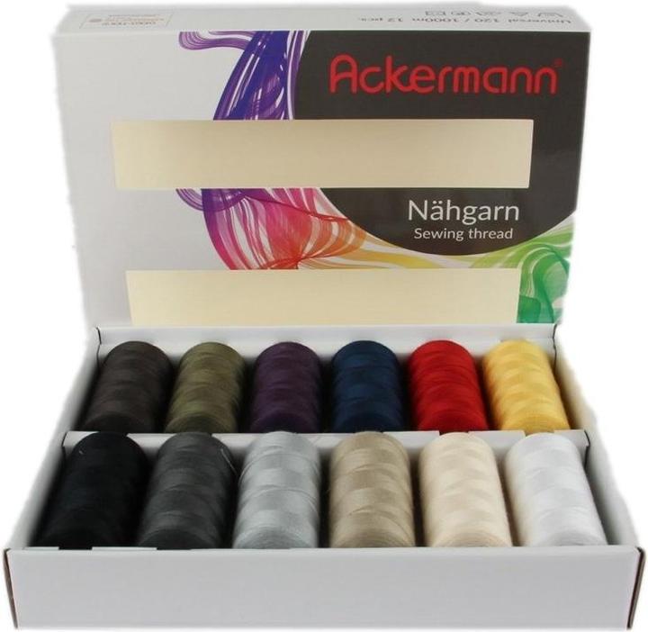 Actual product image Sewing thread in 12 colours (1000 m)