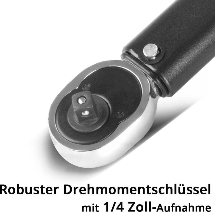 Produktbild Stahlwerk Drehmomentschlüssel TW-25 ST 5-25 Nm 1/4“ Zoll Umschaltknarre (1/4", 5 Nm, 25 Nm)