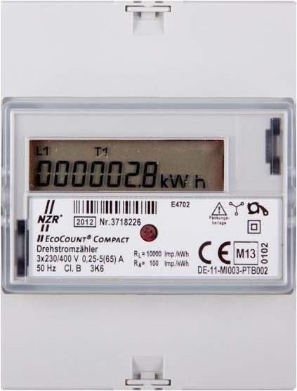 NZR DS Top-hat rail meter