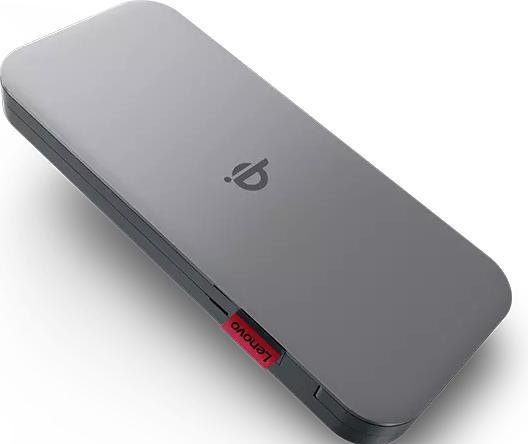 Actual product image Lenovo GO Wireless Power Bank 10000 mAh, Thunder Black, 258 g, 15 W (10000 mAh, 30 W, 38.50 Wh)