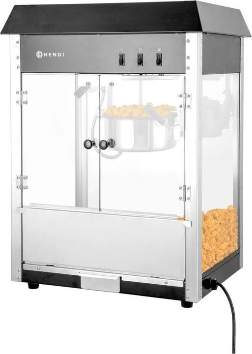 Produktbild Hendi Popcornmachine - Zwart - 230V/1500W - 560x420x(H)770mm 282762 - Horeca & Professioneel
