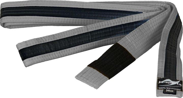 Produktbild Ju-Sports Bjj Kindergürtel grau mit schwarzem Streifen