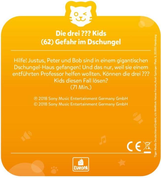 Image du produit Tigermedia Les trois enfants : Danger dans la jungle (Allemand)