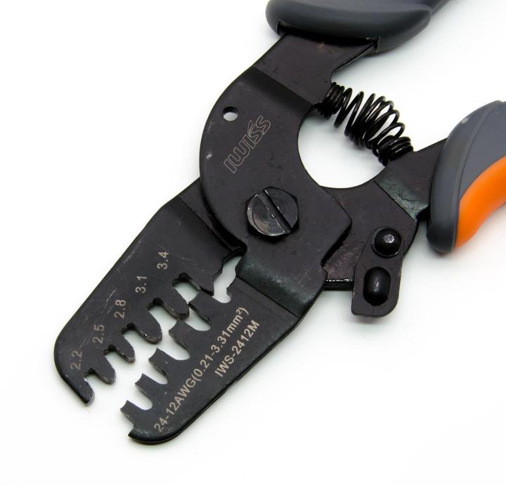 Actual product image Iwiss Crimping Pliers 2412M 0.2-3.3mm²