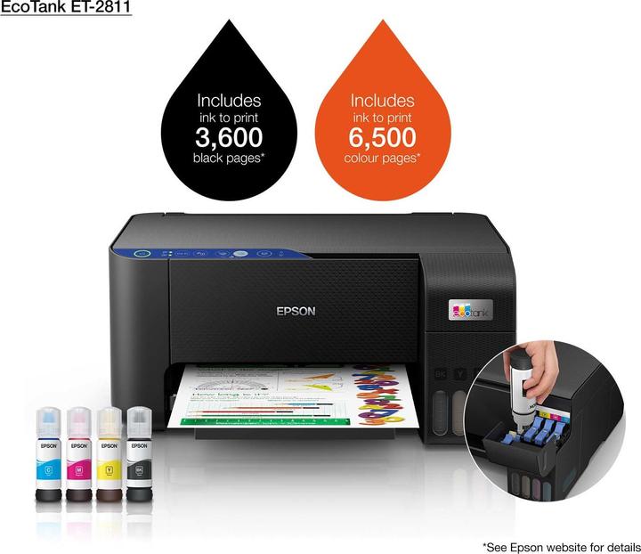 Image du produit Epson EcoTank ET-2811 (Réservoir d'encre, Couleur)