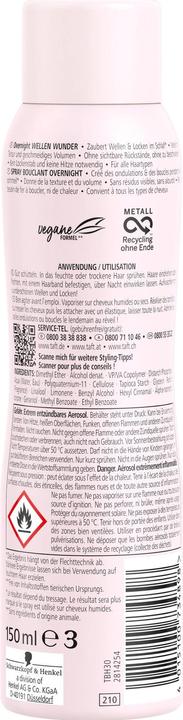 Actual product image Taft Overnight Waves Miracle (150 ml)
