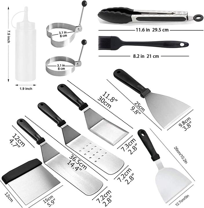 Image du produit Amzmukaup Set de spatules pour gril