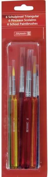 Productafbeelding Schoolborstelset Triangelringen assorti maten PU=6 stuks (100 mm)