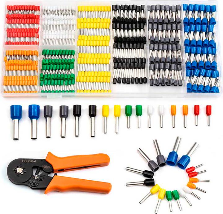 Produktbild LP Crimping tool set with insulated cable ends. E5936 (225 mm)