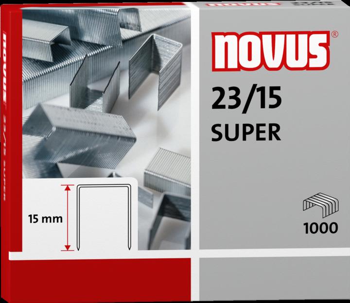Produktbild Novus 23/15 SUPER Klammerpack 1000Heftklammern (1000 x)