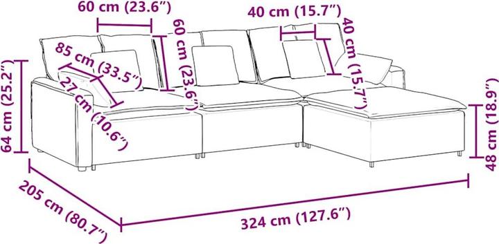 Produktbild VidaXL Randie (Modular Sofa)
