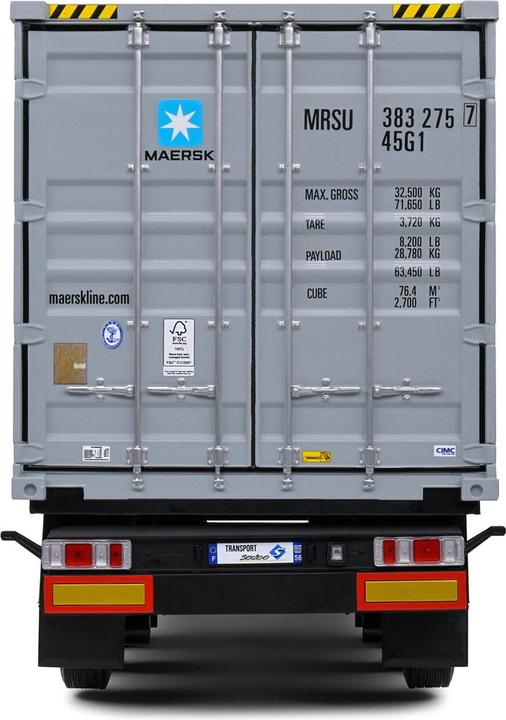 Image du produit Solido 1:24 Conteneur remorque bleu