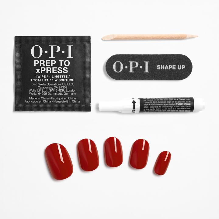Actual product image OPI Xpress/On Nail Art (Artificial nails, Red)