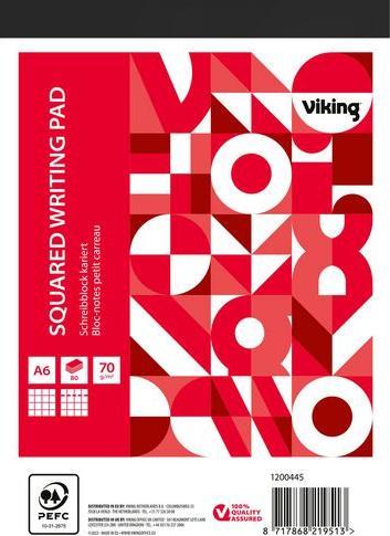 Produktbild Viking Notizblock DIN A6 Kariert (A6, Kariert, Weicher Einband)