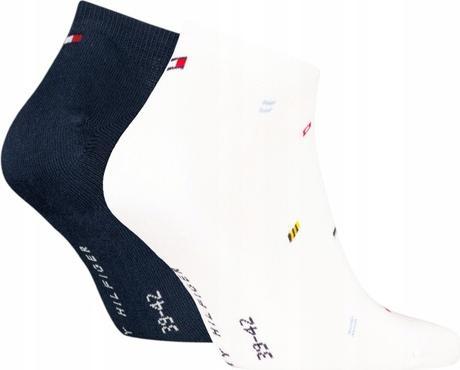 Actual product image Tommy Hilfiger Socken Söckchen 2P Weiss/Marine (43 - 46)