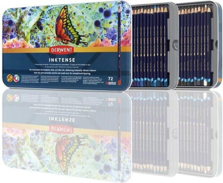 Derwent Matite acquerellabili permanenti Inktense (Multicolore, 72 x)
